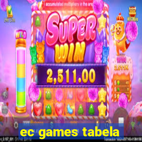 ec games tabela